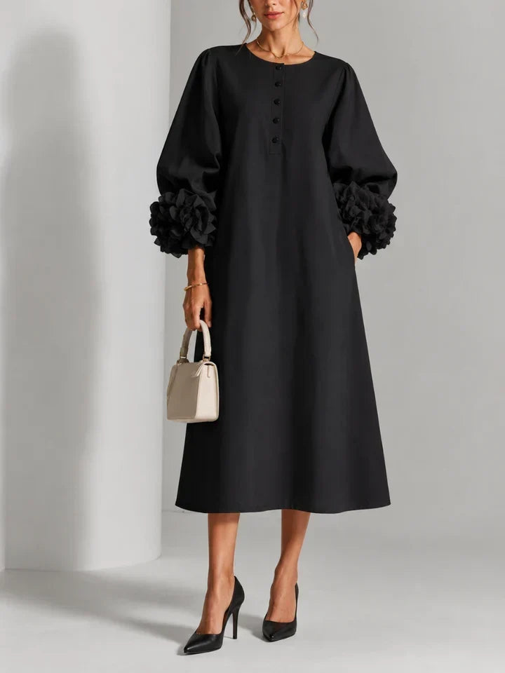 LILIANA – Abito Midi Floreale Elegante