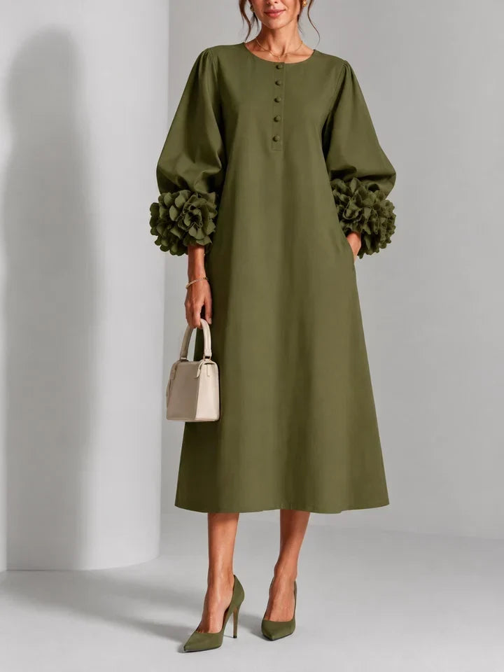 LILIANA – Abito Midi Floreale Elegante