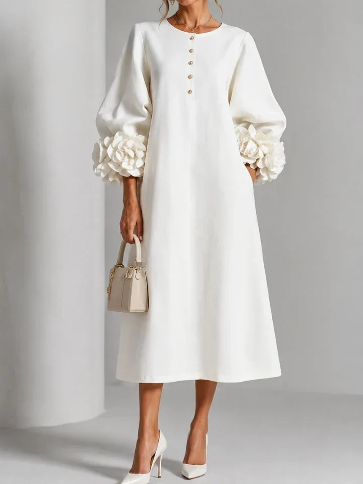 LILIANA – Abito Midi Floreale Elegante