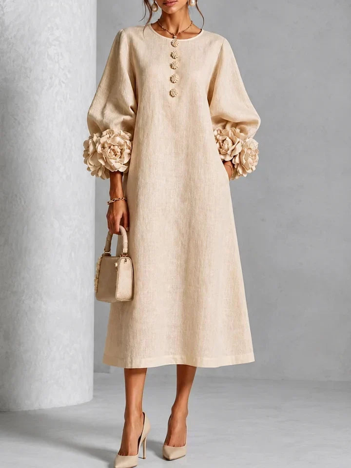 LILIANA – Abito Midi Floreale Elegante