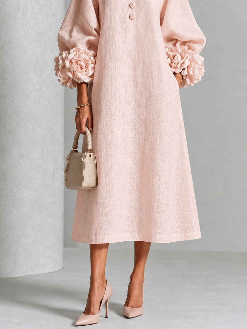 LILIANA – Abito Midi Floreale Elegante