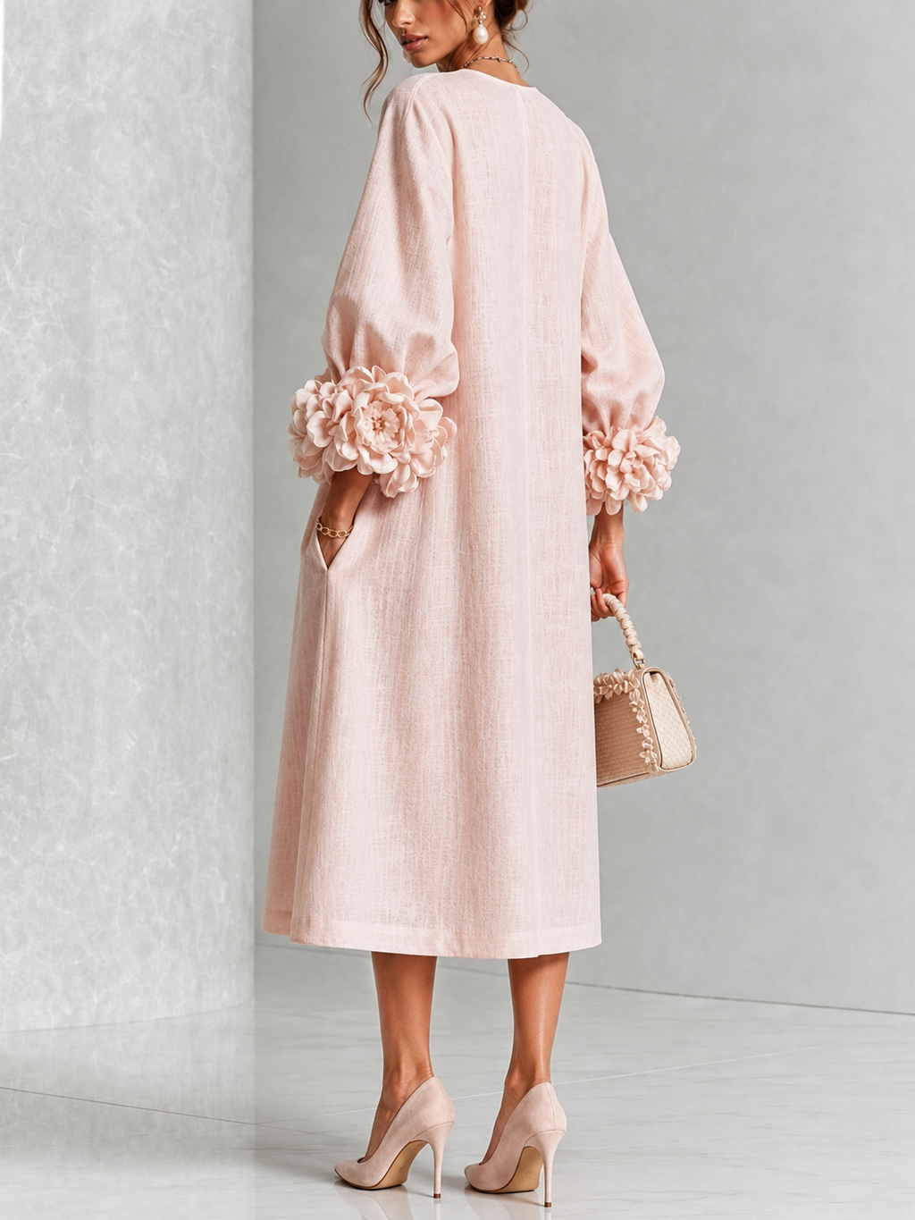 LILIANA – Abito Midi Floreale Elegante